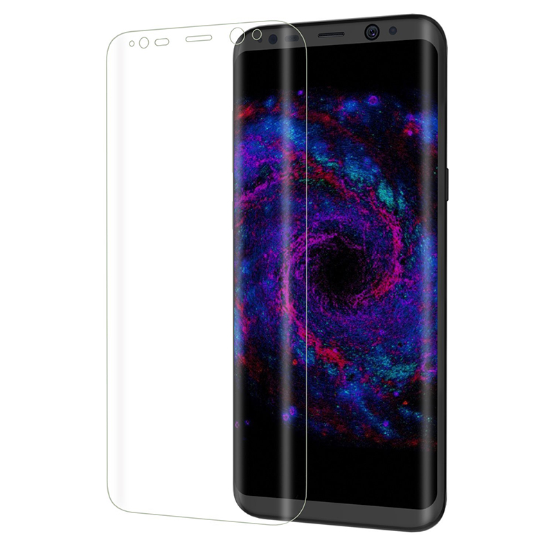 3D Full Coverage Tempered Glass Screen Protect Flim for Samsung S8 with Retail Package - Transparent