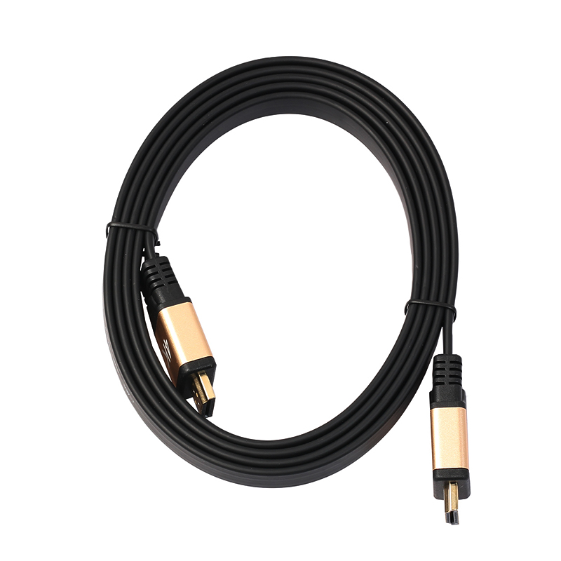 1m 4K Ultra High Speed Gold-plated Connector HDMI 2.0 Cable for HDTV - Gold