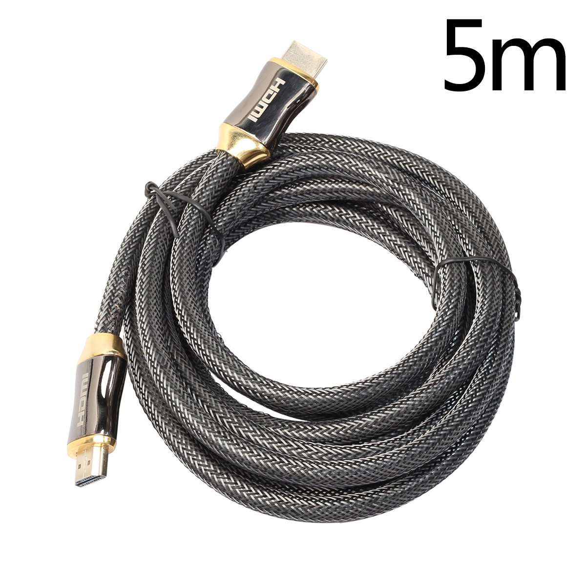 Braided Ultra HD HDMI Cable v2.0 High Speed Ethernet HDTV Cable 5M - Black