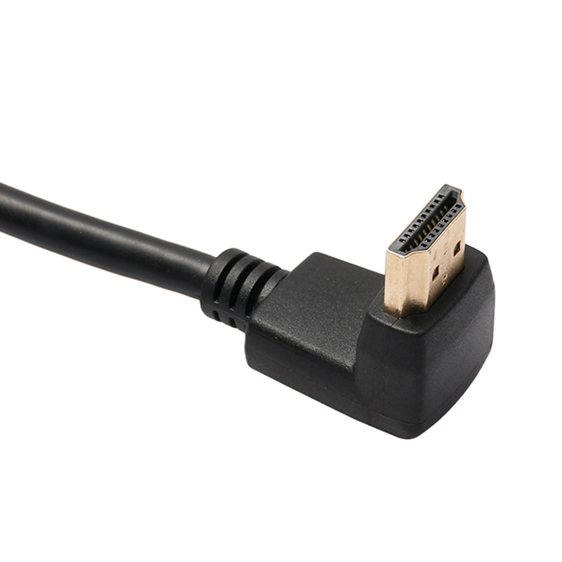 270 Degree Right Angle HDMI Male to Female Adapter Connector Cable