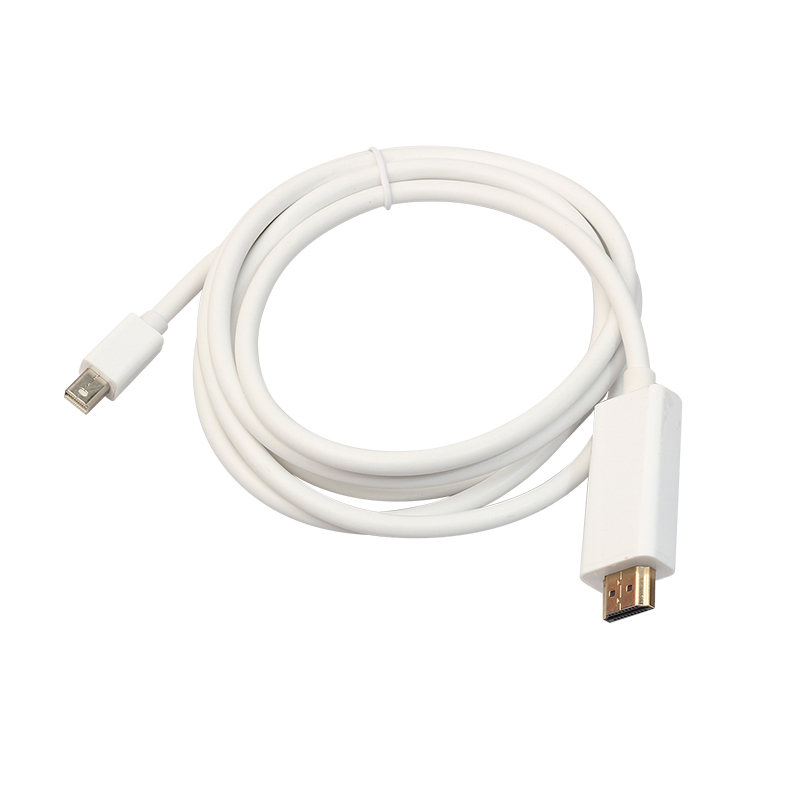 1.8M Mini DisplayPort DP to HDMI Adapter Cable for Apple Mac Macbook - White