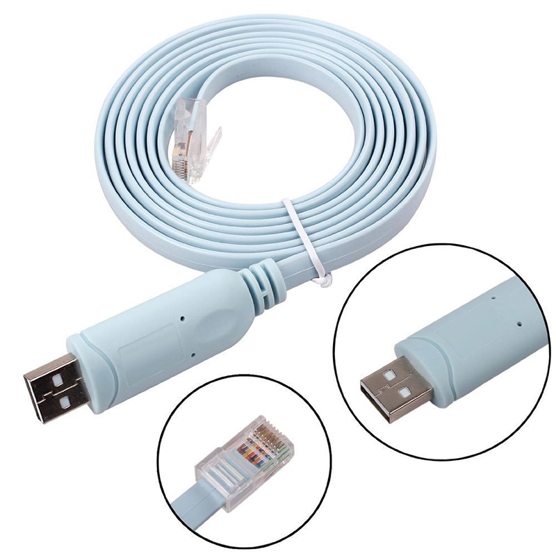 USB RJ45 to RS232 Ethernet Cable Router Cable Adapter