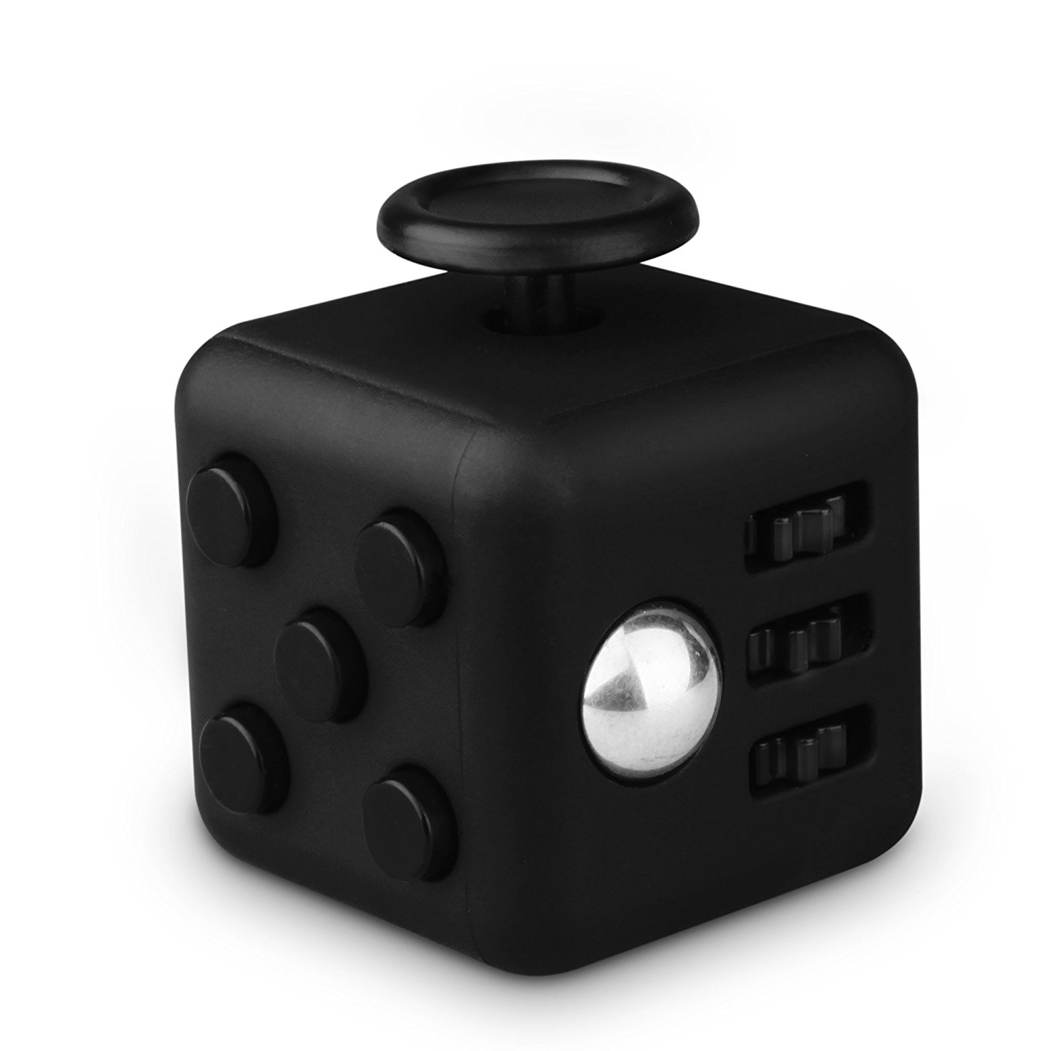 Fidget Cube Relieves Stress Anxiety Desk product for Children Adults - Black