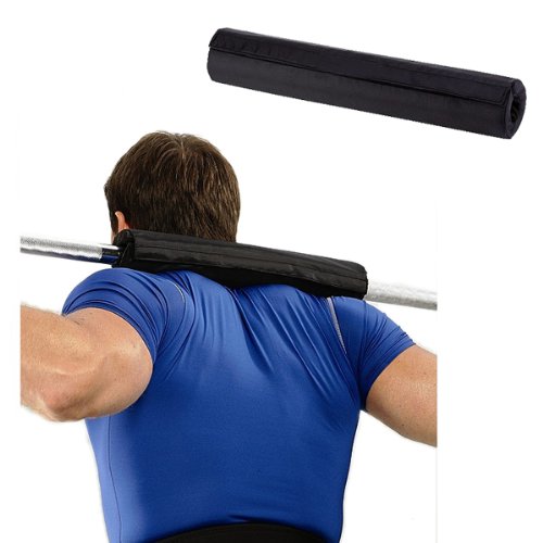 Barbell Pad Squat Pad Supports Squat Bar Weight Lifting for Neck & Shoulder - Black