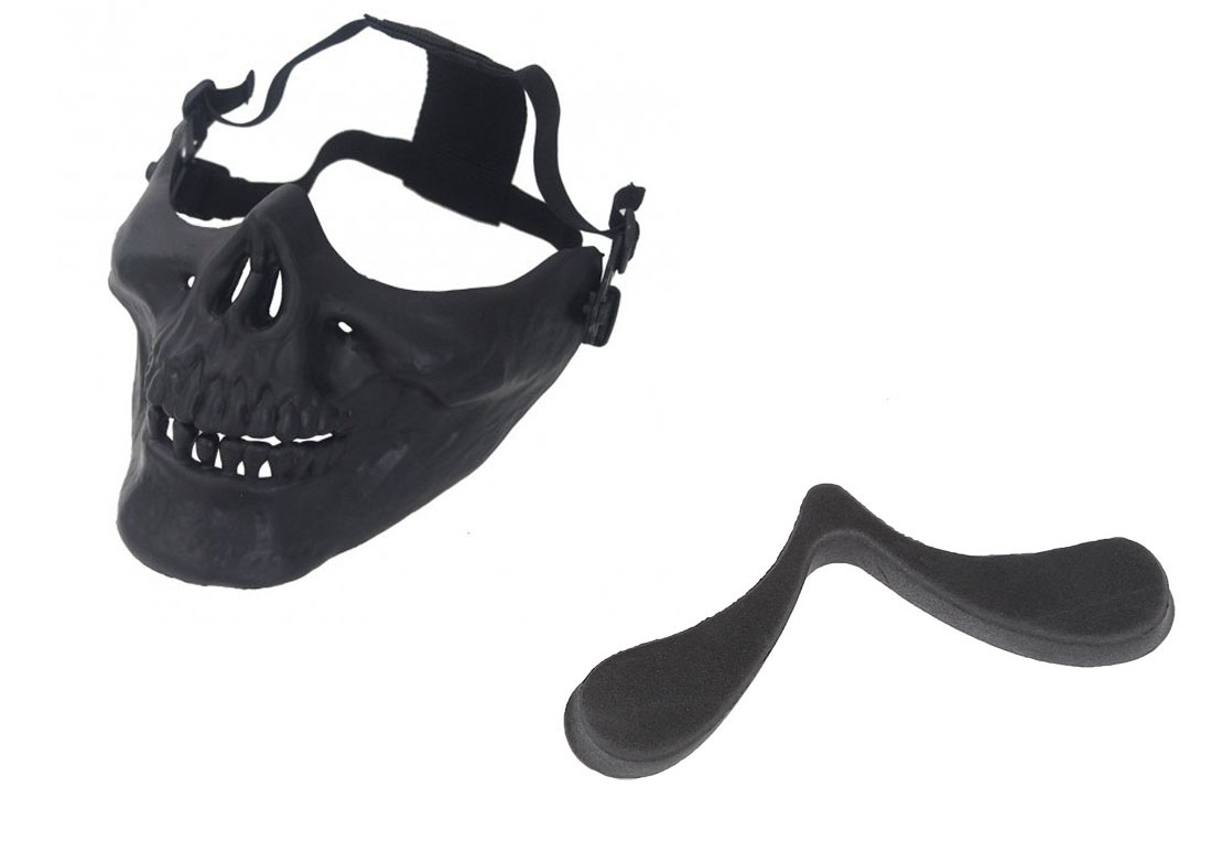 Skull CS Tactical Military Skeleton Half Face Mask Hunting Party Scary Halloween