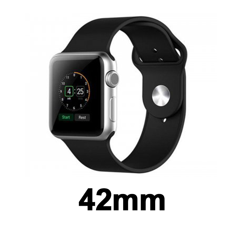 Sillicone Rubber Watchband for Apple iWatch 42mm