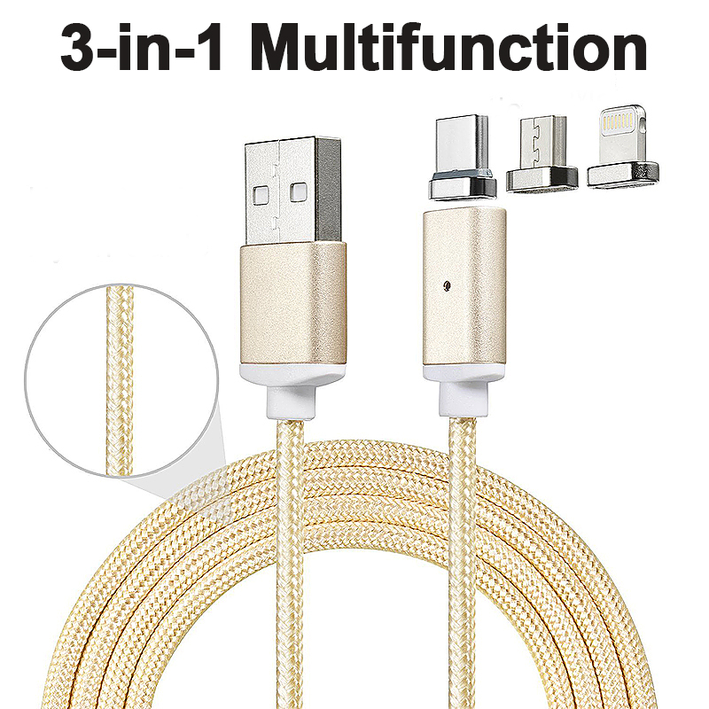 Multifunctional 3-in-1 Magnetic Cable