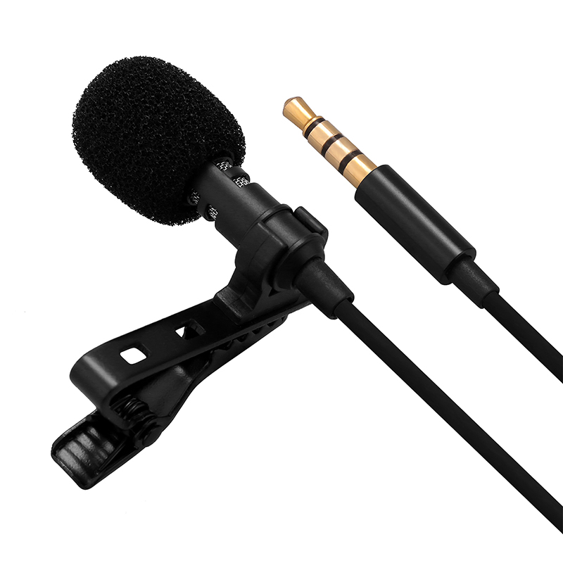 Wholesale 3.5mm Mini Wire Clip-on Lapel Lavalier Microphone Mobile ...