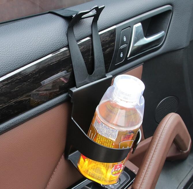 Adjustable Hanger Car Cup Bottle Drinks Holder Hang On Car Back Seat - Black
