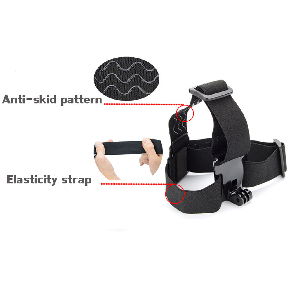 Adjustable Elastic Head Strap Belt Harness Mount for GoPro HERO 4/3+/3/2/1