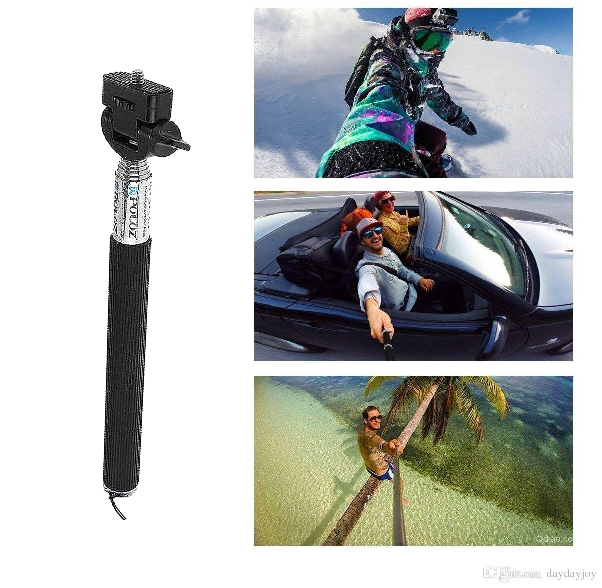 GoPro Monopod Handheld Extendable Selfie Stick Basic - Black