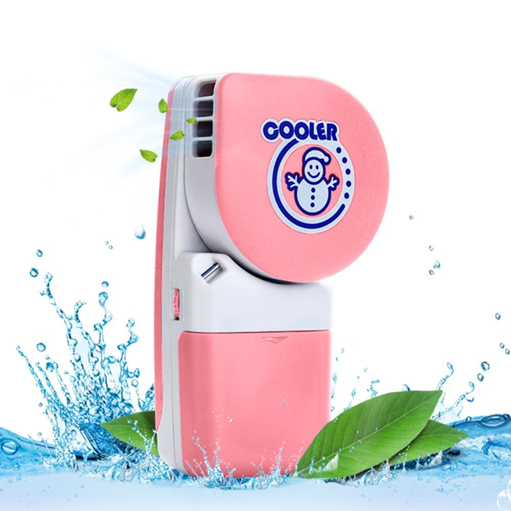 Mini USB Cooling Air Conditioning Fan Portable Handly Cooler - Pink