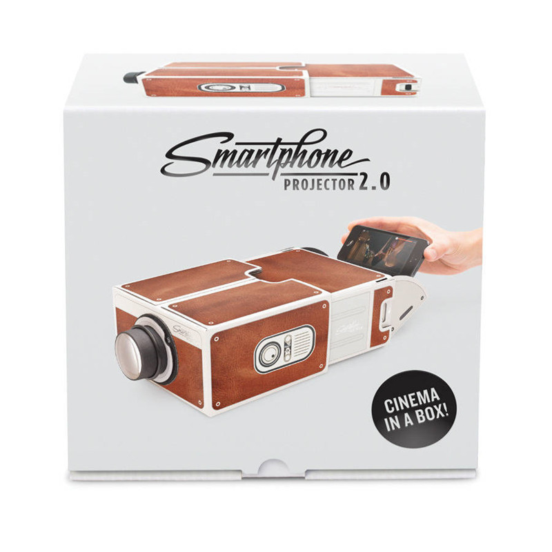 DIY SmartPhone Projector 2.0 Cinema In A Box Pre-assembled Practical Fun Gift