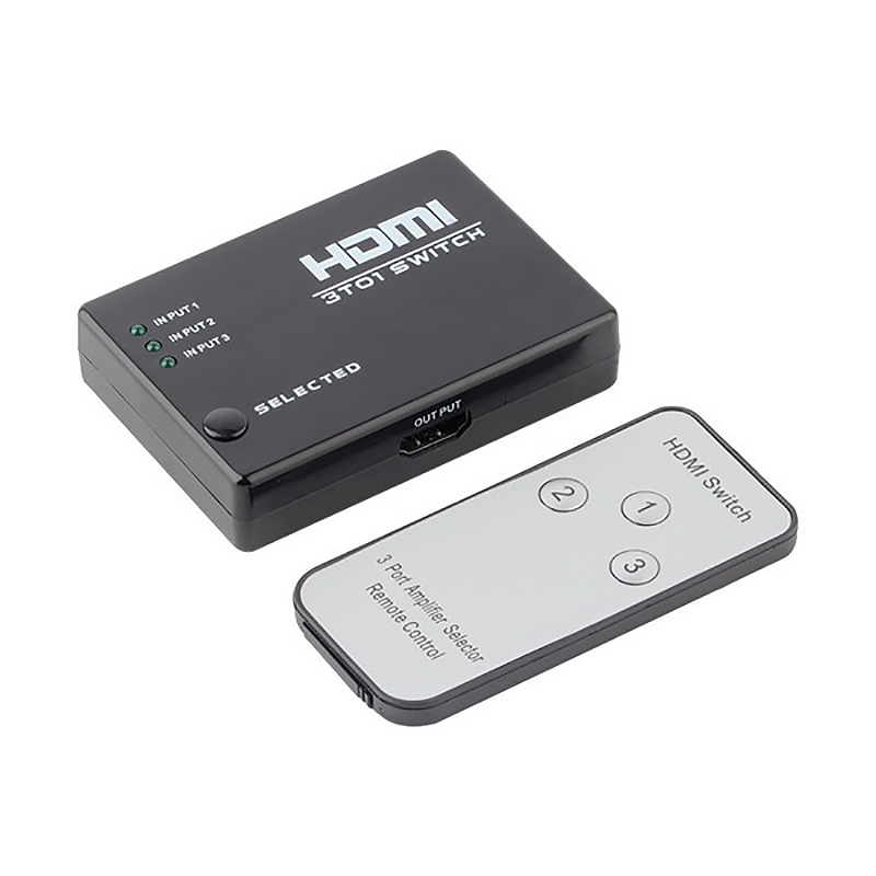 3 Port in 1 HDMI Switcher Splitter 1080P Video Adapter for HDTV PS3 DVD