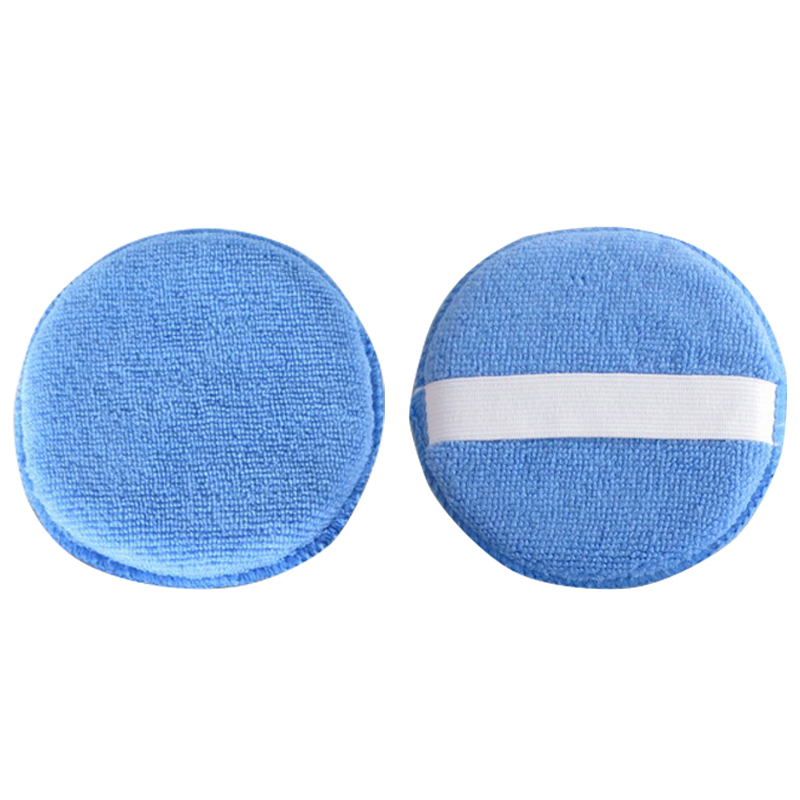 Foam Sponge Polish Wax Cleaner Applicator Pads with Handle for Car Home Cleaning