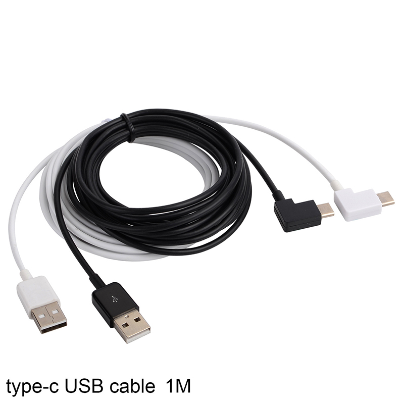 1M 90 Degree Right Angle USB-C USB 3.1 Type-C Data Sync Charging Cable - Black