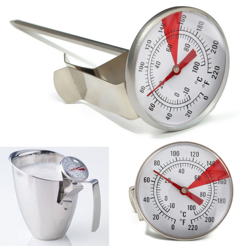 Milk Frothing Thermometer Coffee Maker Temperature with Jug Clip