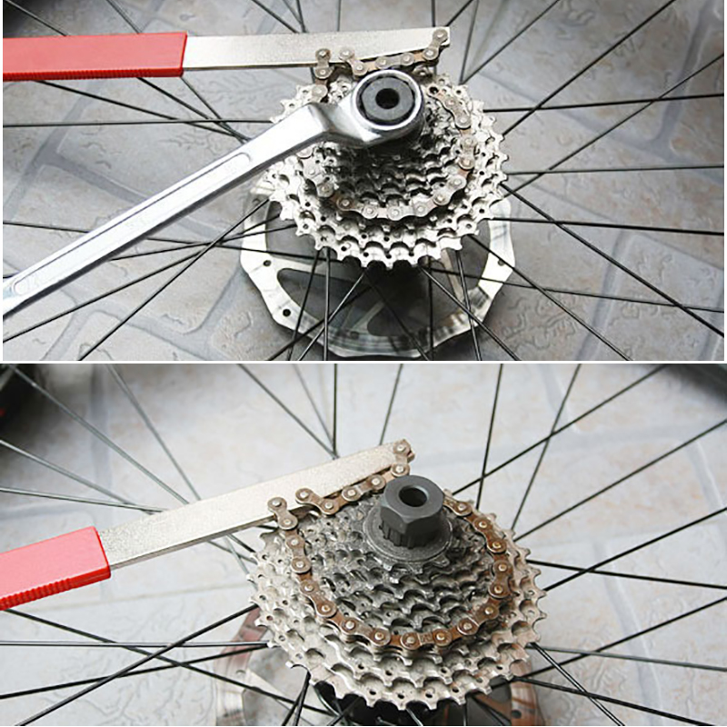 Deluxe Freewheel Bike Chain Whip Cycle Bicycle Cassette Cog Remover Tool