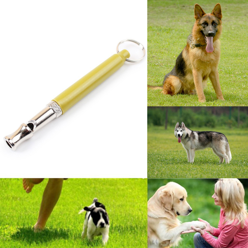 Metal Dog Puppy Pet Walking Training Whistle Ultrasonic Adjustable Sound Whistle - Purple