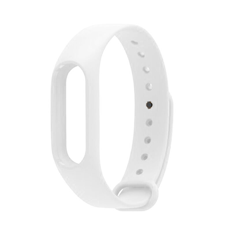 Replacement Silicone Wrist Strap Wristband Bracelet for Xiaomi Mi Smartband 2 - White