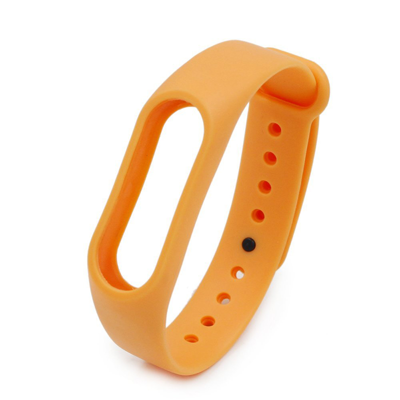 Replacement Silicone Wrist Strap Wristband Bracelet for Xiaomi Mi Smartband 2 - Orange