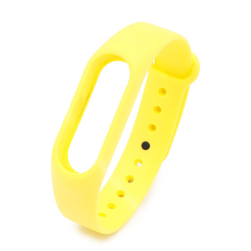 Replacement Silicone Wrist Strap Wristband Bracelet for Xiaomi Mi Smartband 2 - Yellow