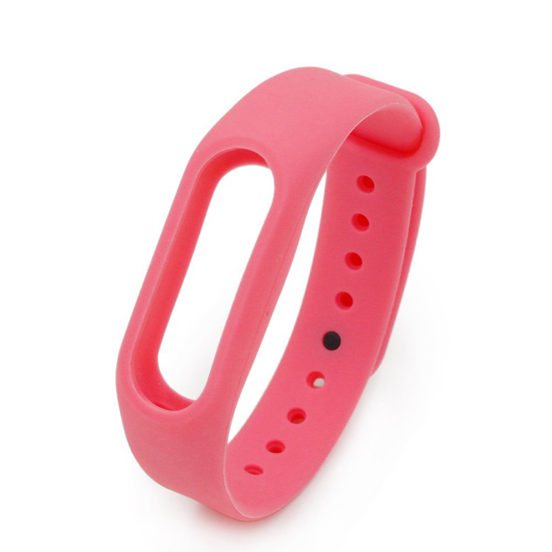 Replacement Silicone Wrist Strap Wristband Bracelet for Xiaomi Mi Smartband 2 - Pink