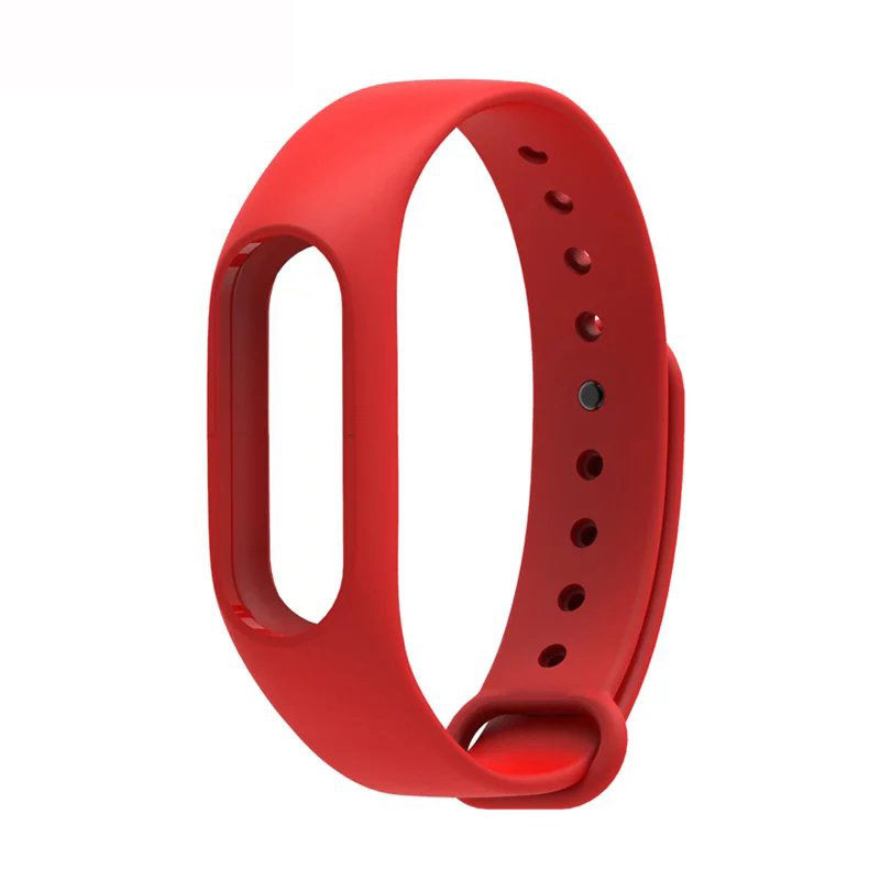 Replacement Silicone Wrist Strap Wristband Bracelet for Xiaomi Mi Smartband 2 - Red