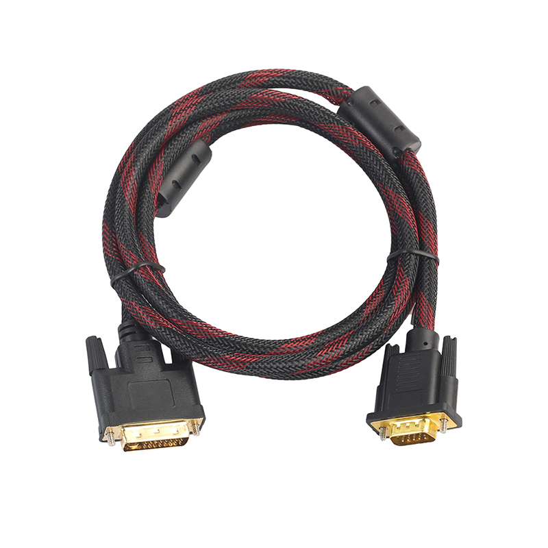 1.5m DVI-I to VGA Connect Adapter Cable Male to Male Video Line