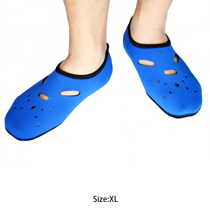 3mm Neoprene Wetsuit Socks Surfing Diving Scuba Swim Sox Shoes Size XL - Blue