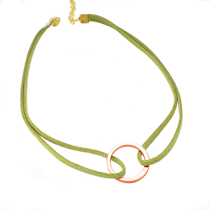 Fashion Charm Collar Vintage Classic Velvet Choker Necklace Jewelry - Green