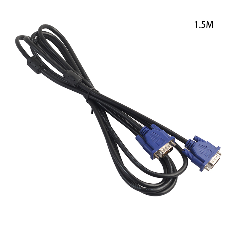 1.5M 15PIN SVGA VGA Adapter Monitor Male To Male Cable Cord for PC TV