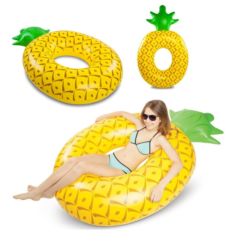 180cm Water Float Raft Beach Pineapple Swim Toy Inflatable Swim Ring for Swimming Pool