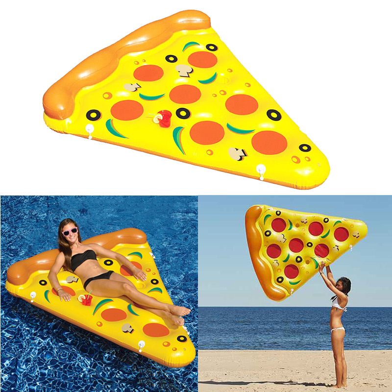 Giant Pizza Inflatable Floats Pool Toy Floats Summer Swim Rings Water Rafts