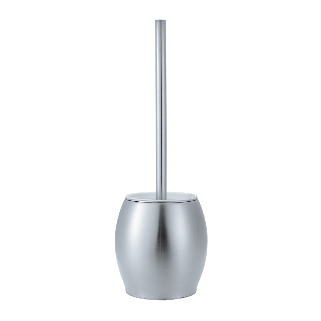 Stainless Steel Bathroom Toilet Brush & Round Holder Free Standing Cleaning Set