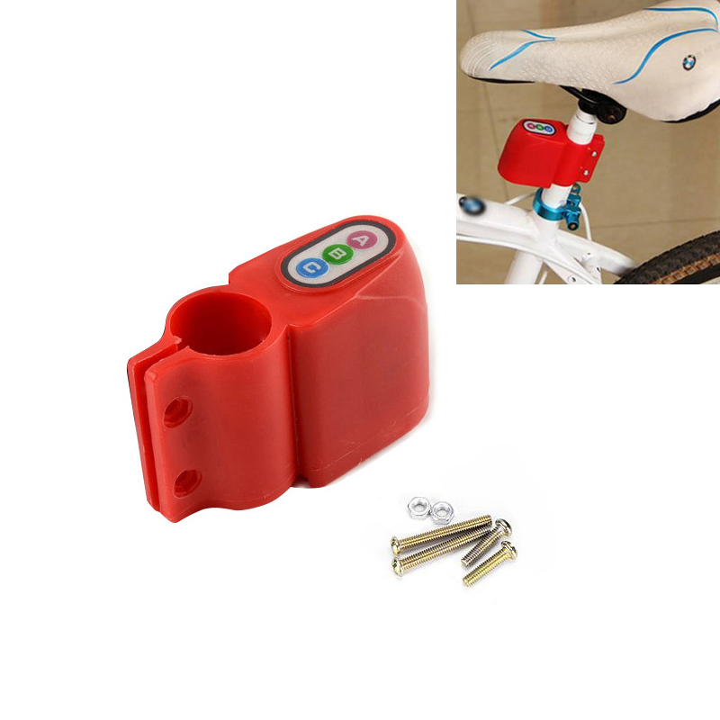 Bicycle Bike Motion Sensor Anti Theft Security Alarm Warning Annunciator Lock - Red