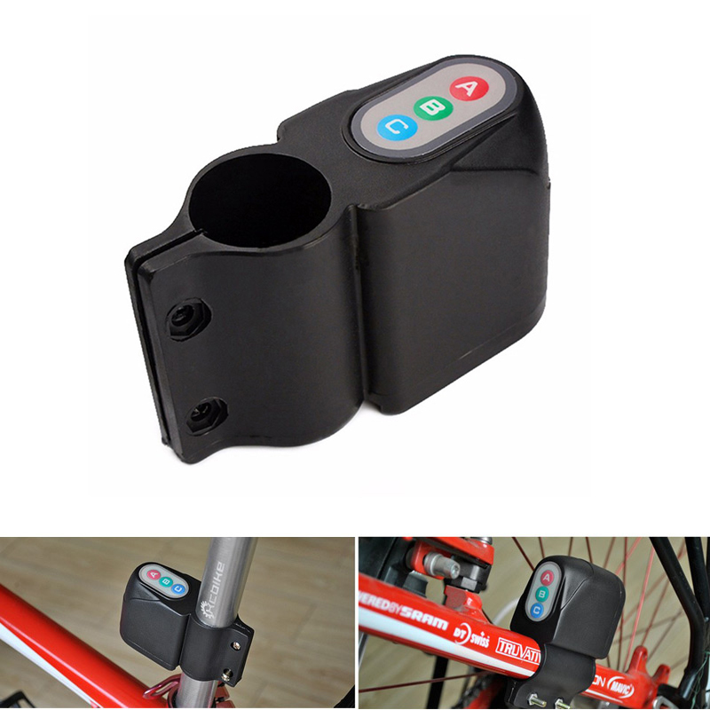 Bicycle Bike Motion Sensor Anti Theft Security Alarm Warning Annunciator Lock - Black