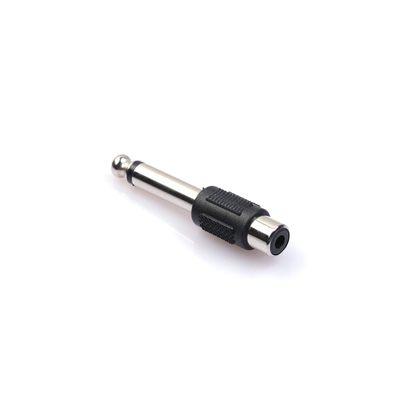 6.35mm Male to RCA Female Mono Audio Adapters Connectors Plug