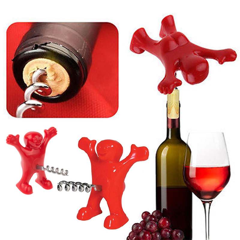 Wine Bottle Opener Cute Red Men of Novelty Bottle Opener Home Kithen Bar Tool