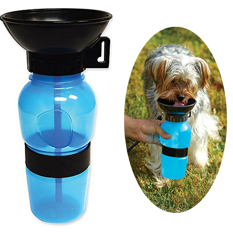 Outdoors Pet Dog Feeding Mug Puppy Travel Sport Pet Bottle Summer Pet Supplies - Blue