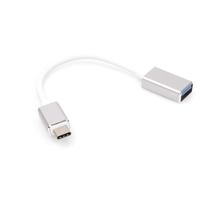 Metal Type-C USB 3.1 to USB 3.0 OTG Adapter Type C Data Cable Connector for Macbook - Gray