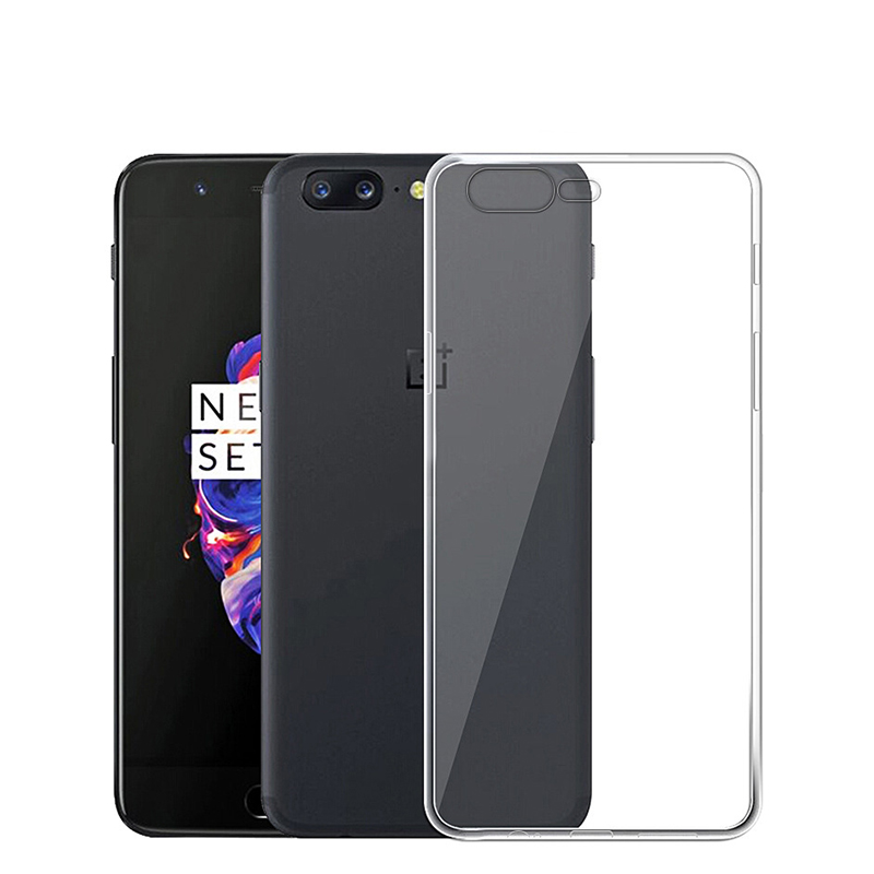 Clear Transparent Slim Soft TPU Protect Phone Case Cover for OnePlus 5