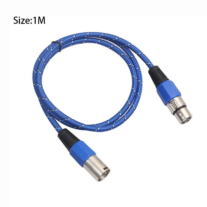 1M Microphone Audio Connector Cable 3pin XLR Male to Female Mic Extension Audio Cable Cord for Microphone Mixer