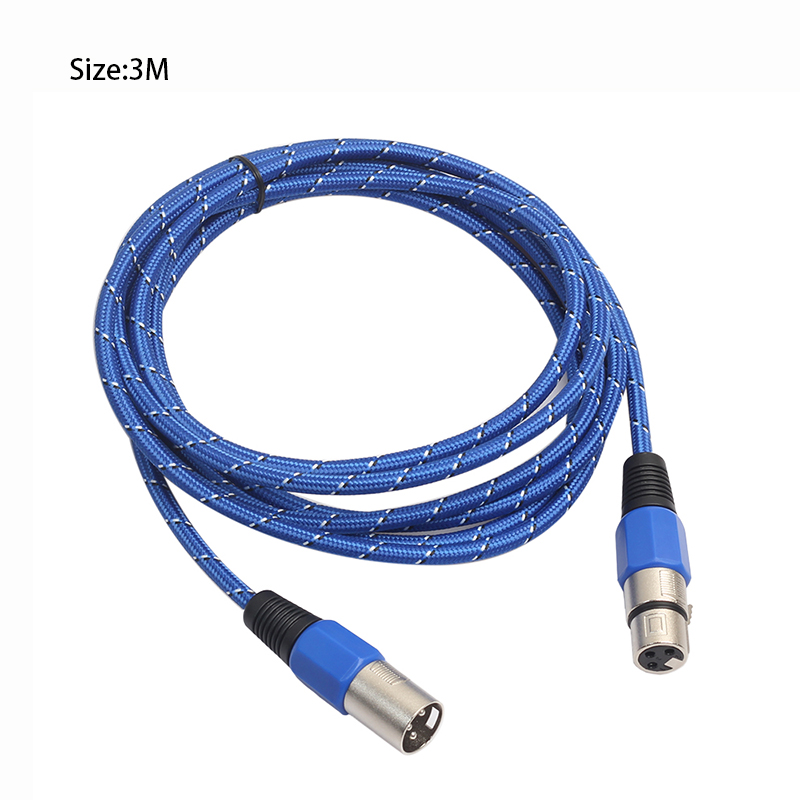 3M Microphone Audio Connector Cable 3pin XLR Male to Female Mic Extension Audio Cable Cord for Microphone Mixer