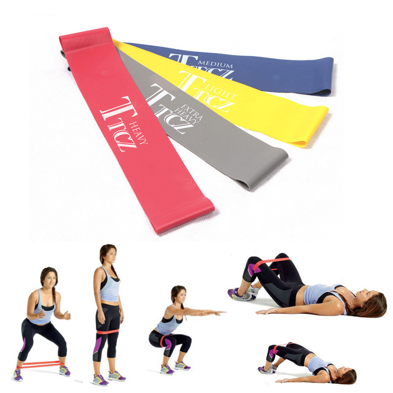 Exercise Fitness Resistance Bands Yoga Pilates Loop Training Crossfit Gym Strap - Blue