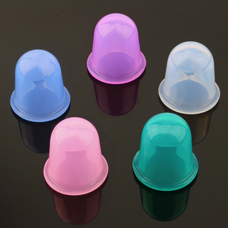 Silicone Massage Vacuum Body and Facial Cup Anti Cellulite Cupping Apparatus Size L - Pink