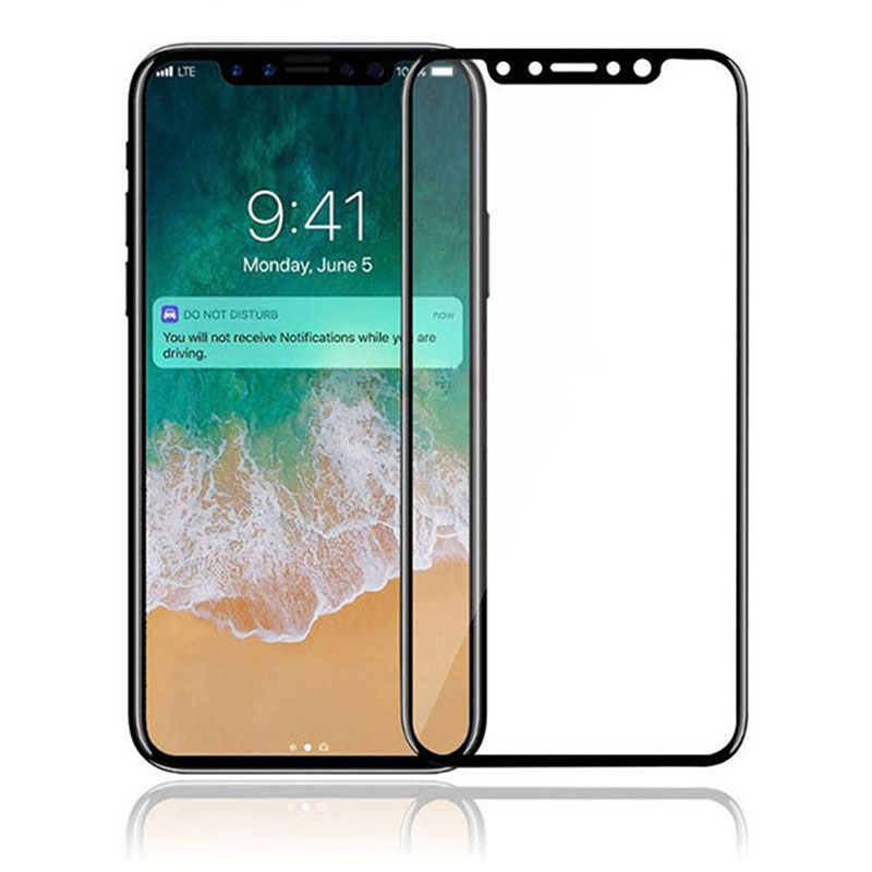 3D 9H Hardness Screen Protector Tempered Glass for Apple iPhone X/XS - Black