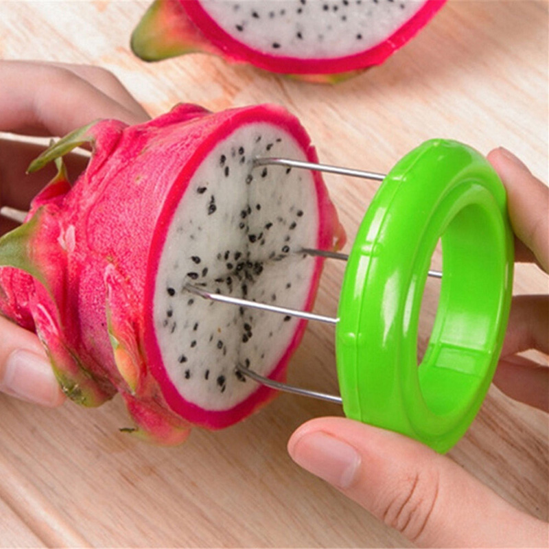 Kiwi Fruit Cutter Peeler Multifunction Slicer Kitchen Gadgets Tools - Green