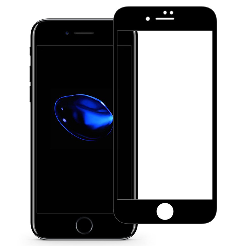 Black 3D Full Cover Tempered Glass Screen Protector for Apple iPhone 7 Plus