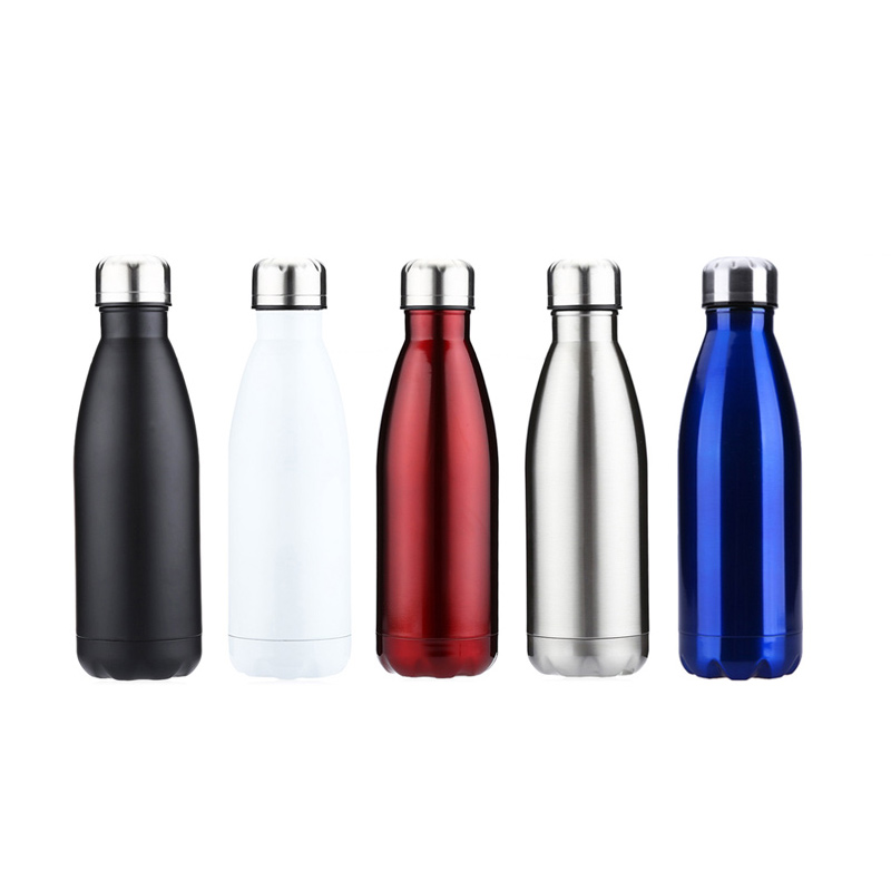 750ML Stainless Steel Vacuum Insulated Water Bottle Leak-proof Double Walled Drinks Bottle - Silver